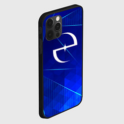 Чехол для iPhone 12 Pro Max Evanescence blue poly, цвет: 3D-черный — фото 2