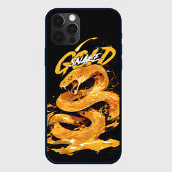 Чехол iPhone 12 Pro Max Gold snake