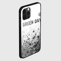 Чехол для iPhone 12 Pro Max Green Day - white gradient посередине, цвет: 3D-черный — фото 2