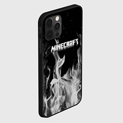 Чехол для iPhone 12 Pro Max Fortnite серый огонь, цвет: 3D-черный — фото 2