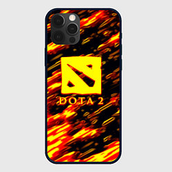 Чехол для iPhone 12 Pro Max DOTA2 огенный стиль текстура, цвет: 3D-черный