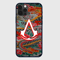 Чехол для iPhone 12 Pro Max Assassins Creed shadows japan, цвет: 3D-черный