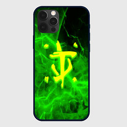 Чехол для iPhone 12 Pro Max Doom storm green, цвет: 3D-черный