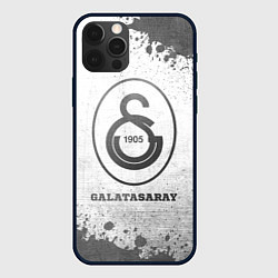 Чехол для iPhone 12 Pro Max Galatasaray - white gradient, цвет: 3D-черный