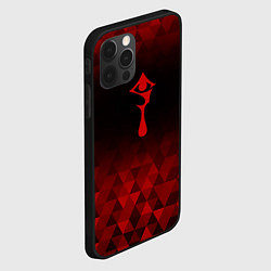 Чехол для iPhone 12 Pro Max Hellsing red poly, цвет: 3D-черный — фото 2