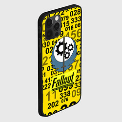 Чехол для iPhone 12 Pro Max Fallout pattern symbol, цвет: 3D-черный — фото 2