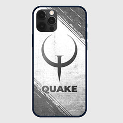 Чехол для iPhone 12 Pro Max Quake - white gradient, цвет: 3D-черный