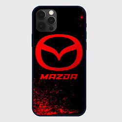 Чехол для iPhone 12 Pro Max Mazda - red gradient, цвет: 3D-черный