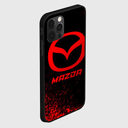 Чехол для iPhone 12 Pro Max Mazda - red gradient, цвет: 3D-черный — фото 2