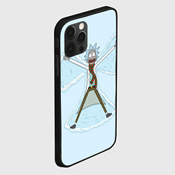 Чехол для iPhone 12 Pro Max Рик и Морти снег - бабочка, цвет: 3D-черный — фото 2