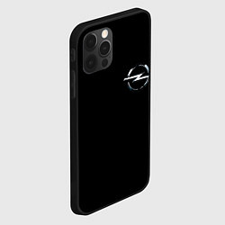 Чехол для iPhone 12 Pro Max Opel logo auto, цвет: 3D-черный — фото 2