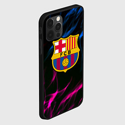 Чехол для iPhone 12 Pro Max Barcelona neon flame, цвет: 3D-черный — фото 2