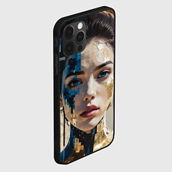 Чехол для iPhone 12 Pro Max Art портрет, цвет: 3D-черный — фото 2