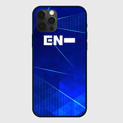 Чехол для iPhone 12 Pro Max Enhypen blue poly, цвет: 3D-черный