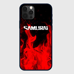 Чехол для iPhone 12 Pro Max Samurai fire red, цвет: 3D-черный