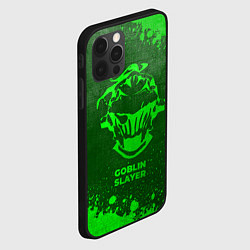 Чехол для iPhone 12 Pro Max Goblin Slayer - green gradient, цвет: 3D-черный — фото 2