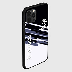 Чехол для iPhone 12 Pro Max Portal line geometry, цвет: 3D-черный — фото 2