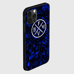 Чехол для iPhone 12 Pro Max Bullet For My Valentine blue energy, цвет: 3D-черный — фото 2