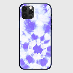 Чехол для iPhone 12 Pro Max Фиолетовый арт тай дай, цвет: 3D-черный