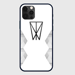 Чехол для iPhone 12 Pro Max Within Temptation white poly, цвет: 3D-черный