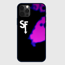 Чехол для iPhone 12 Pro Max Sally Face неон краски, цвет: 3D-черный