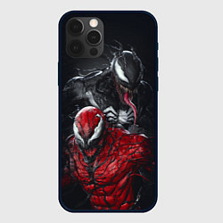 Чехол для iPhone 12 Pro Max Venom and Carnage, цвет: 3D-черный