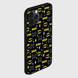 Чехол для iPhone 12 Pro Max Бэтмен узор, цвет: 3D-черный — фото 2