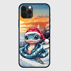 Чехол для iPhone 12 Pro Max Символ 2025 года - змейка, цвет: 3D-черный