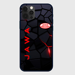 Чехол для iPhone 12 Pro Max Jawa - плиты с эффектом свечения, цвет: 3D-черный