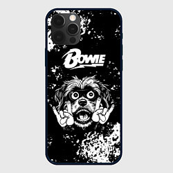 Чехол для iPhone 12 Pro Max David Bowie рок пес, цвет: 3D-черный