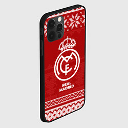 Чехол для iPhone 12 Pro Max Новогодний Real Madrid, цвет: 3D-черный — фото 2