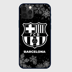 Чехол для iPhone 12 Pro Max Снежный Barcelona, цвет: 3D-черный