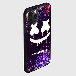 Чехол для iPhone 12 Pro Max Праздничный Marshmello, цвет: 3D-черный — фото 2