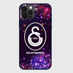 Чехол для iPhone 12 Pro Max Праздничный Galatasaray, цвет: 3D-черный