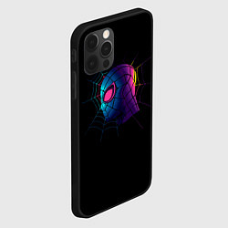 Чехол для iPhone 12 Pro Max Неоновый человек паук, цвет: 3D-черный — фото 2