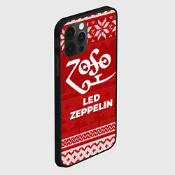 Чехол для iPhone 12 Pro Max Новогодний Led Zeppelin, цвет: 3D-черный — фото 2