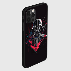 Чехол для iPhone 12 Pro Max Darth Vader on black, цвет: 3D-черный — фото 2