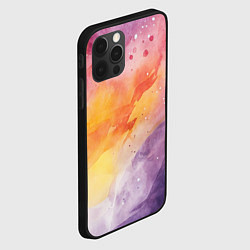 Чехол для iPhone 12 Pro Max Краски акварели, цвет: 3D-черный — фото 2