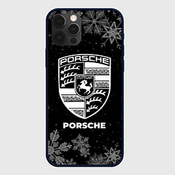 Чехол для iPhone 12 Pro Max Снежный Porsche, цвет: 3D-черный