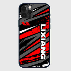 Чехол для iPhone 12 Pro Max Lixiang - агрессивный красный, цвет: 3D-черный