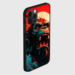 Чехол для iPhone 12 Pro Max King Kong roar, цвет: 3D-черный — фото 2