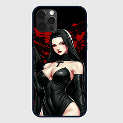 Чехол для iPhone 12 Pro Max Монашка, цвет: 3D-черный