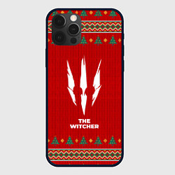 Чехол для iPhone 12 Pro Max The Witcher new year, цвет: 3D-черный