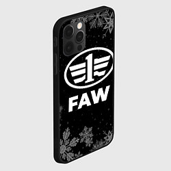 Чехол для iPhone 12 Pro Max Снежный FAW, цвет: 3D-черный — фото 2