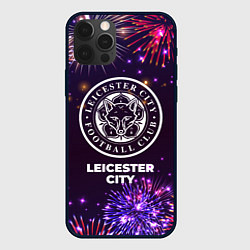 Чехол для iPhone 12 Pro Max Праздничный Leicester City, цвет: 3D-черный