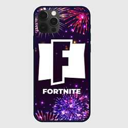 Чехол для iPhone 12 Pro Max Праздничный Fortnite, цвет: 3D-черный