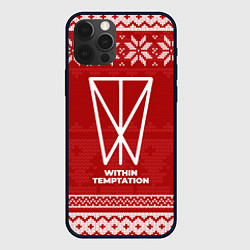 Чехол для iPhone 12 Pro Max Новогодний Within Temptation, цвет: 3D-черный