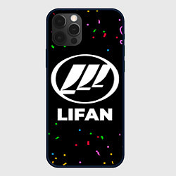 Чехол для iPhone 12 Pro Max Lifan конфети, цвет: 3D-черный