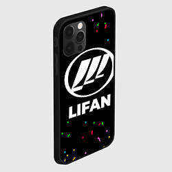 Чехол для iPhone 12 Pro Max Lifan конфети, цвет: 3D-черный — фото 2