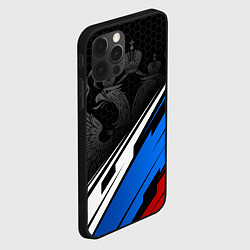 Чехол для iPhone 12 Pro Max Россия - абстракция, цвет: 3D-черный — фото 2